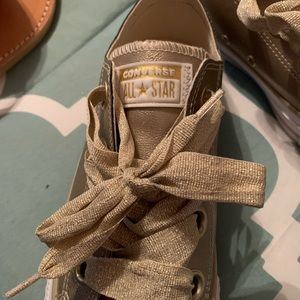 Gold Chuck Taylor’s